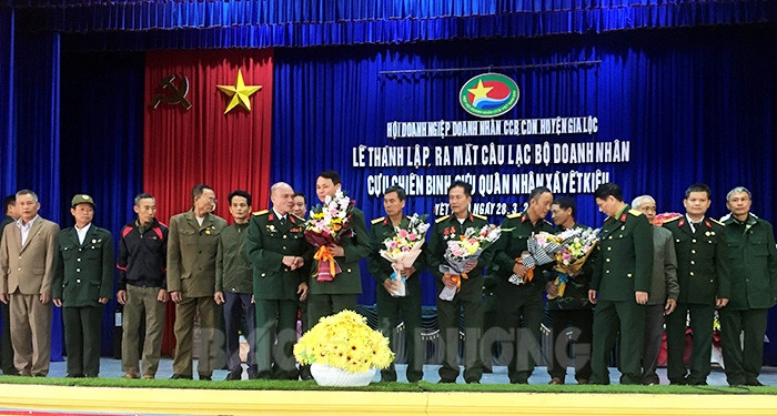 Gia Lộc ra mắt Câu lạc bộ Cựu chiến binh, cựu quân nhân sản xuất, kinh doanh giỏi đầu tiên
